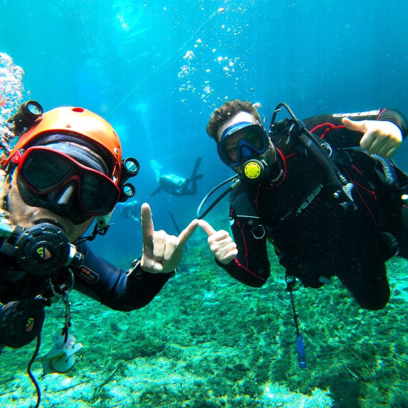 Cenote Diving Tulum with friends